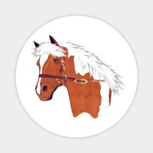 Horse Lovers Palomino Magnet